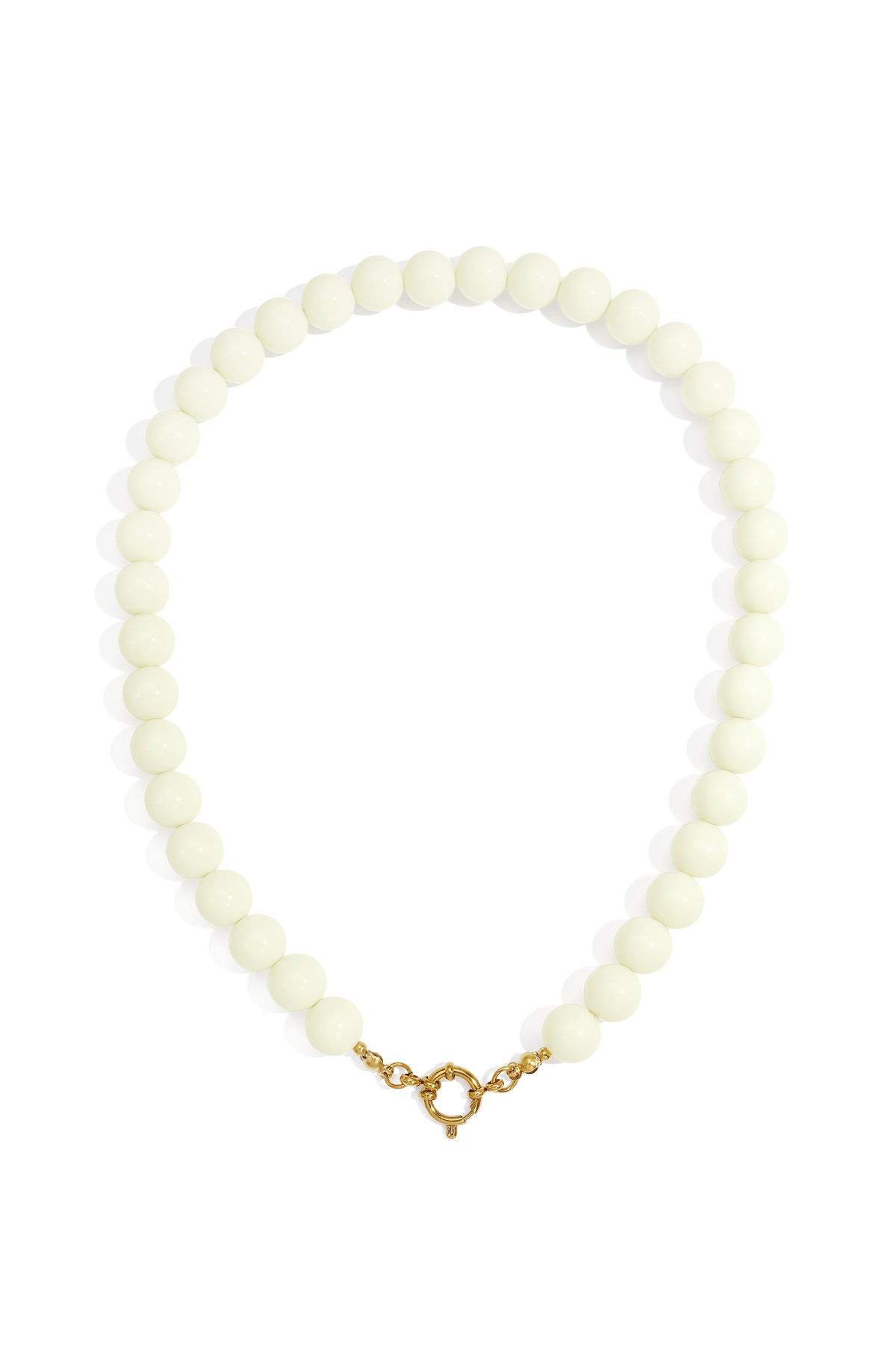 Halskette mit Perlen und Vorderverschluss