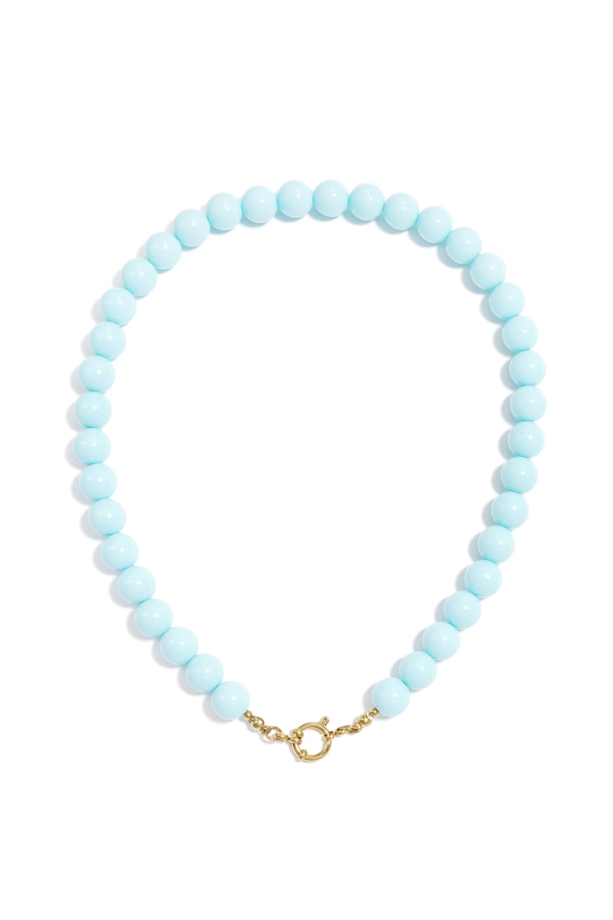 Halskette mit Perlen und Vorderverschluss