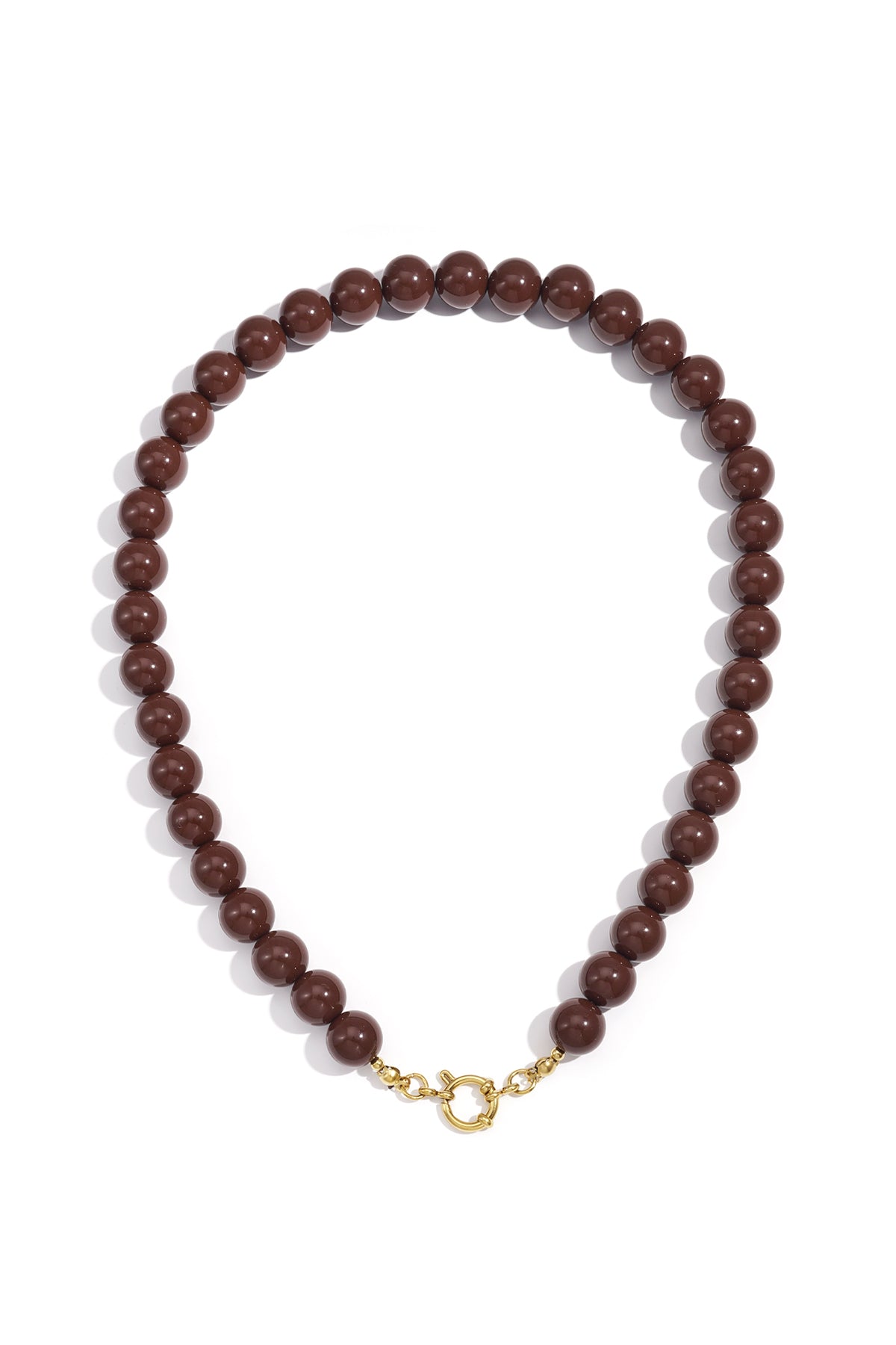 Halskette mit Perlen und Vorderverschluss
