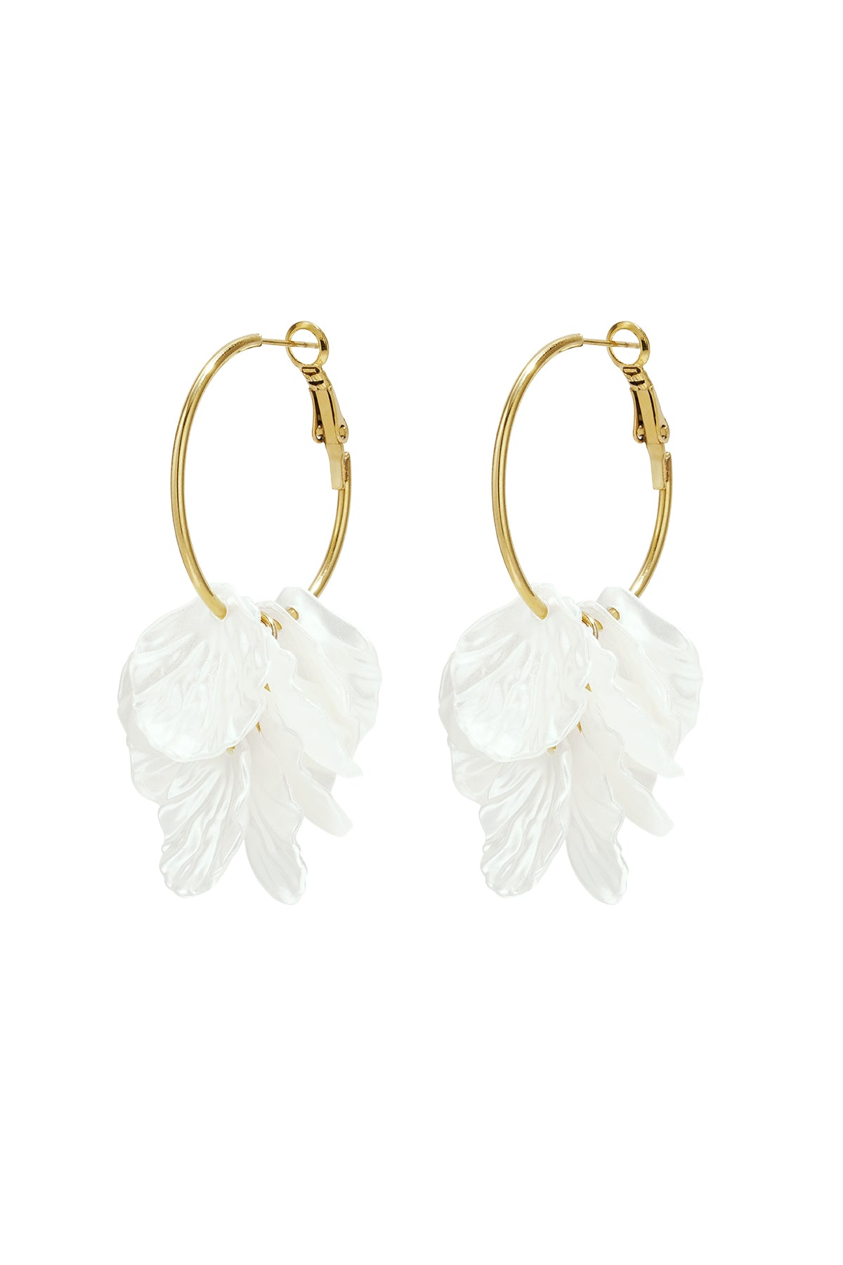 Creolen mit Perlmuttblättern