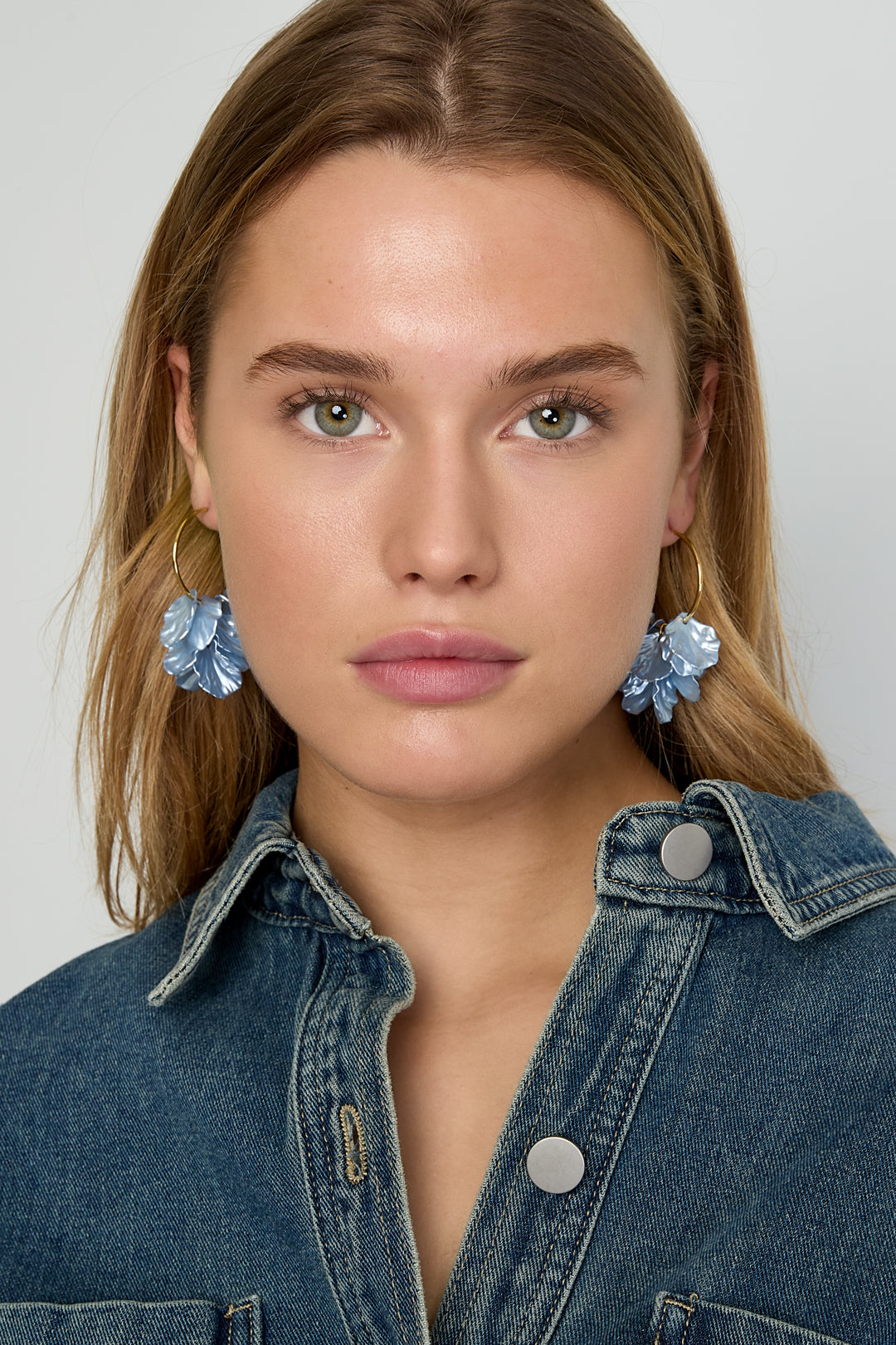 Creolen mit Perlmuttblättern