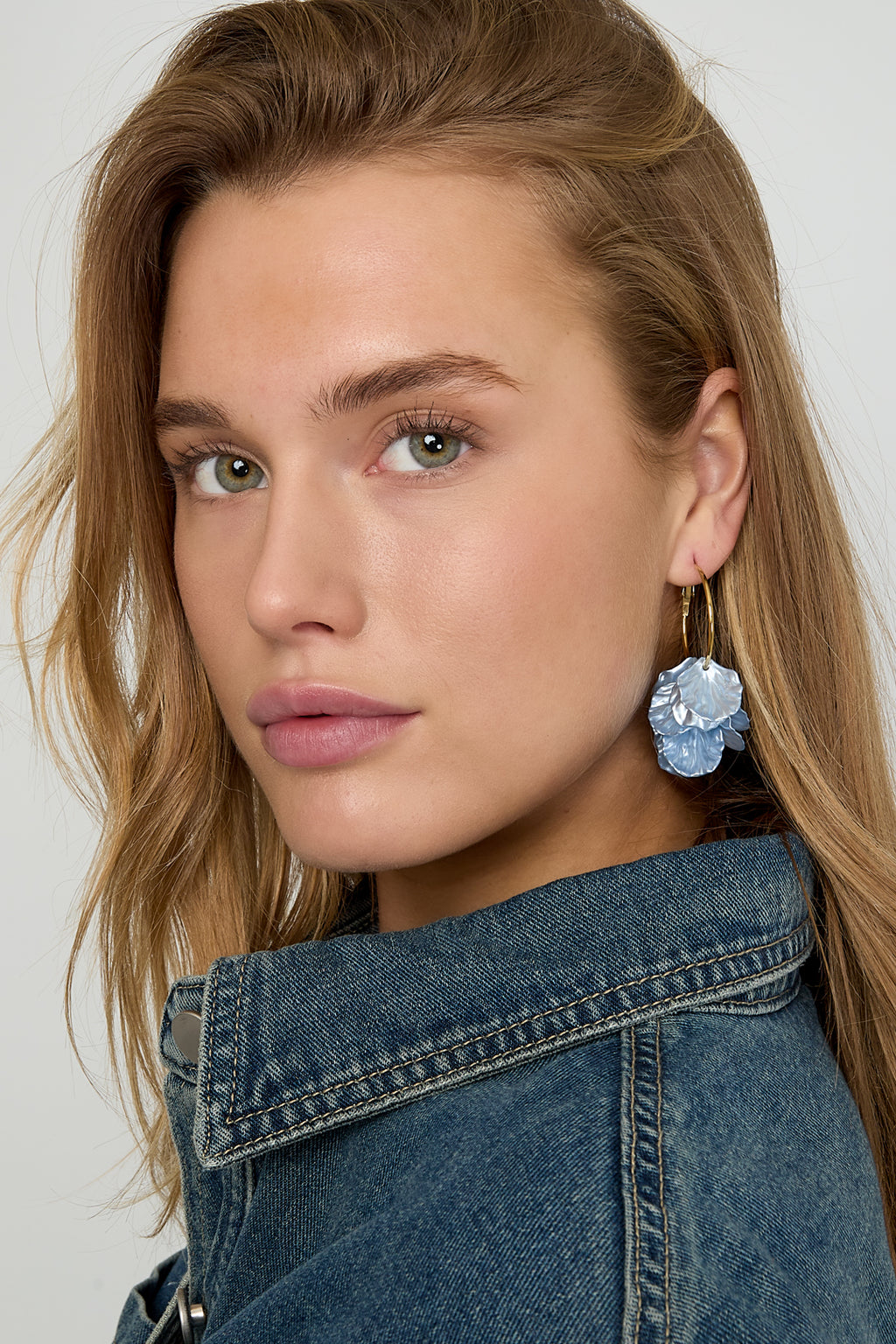 Creolen mit Perlmuttblättern